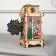 Christmas tree toy "Lantern with Santa Claus", from batteries, glow of warm white