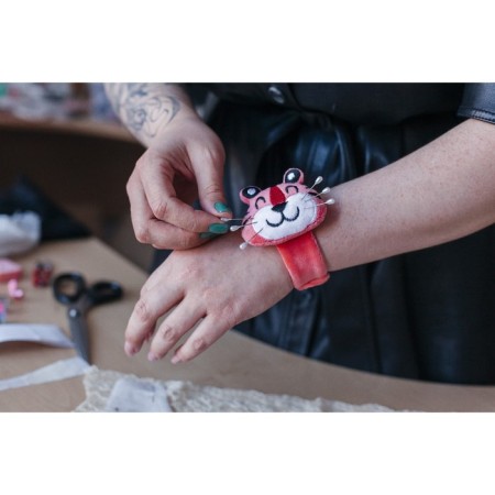 Needle on the Tiger bracelet, 23 × 6.5 cm, pink color-6