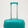 Middle suitcase 24 ", lightning department, code castle, 4 wheels, turquoise color