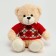 Soft toy "Bear" in a jacket with rhombics, 25 cm, color mix