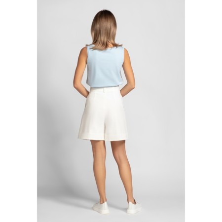 Women's shorts, size 42, white color-2