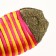 A toy for cats from cat mint "Striped fish", 7 cm, yellow/pink