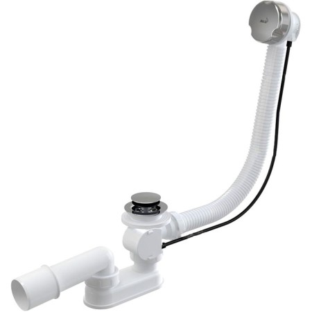 Siphon Alcaplast a51cr, length 100 cm, for a bath, machine gun, set, chrome-1