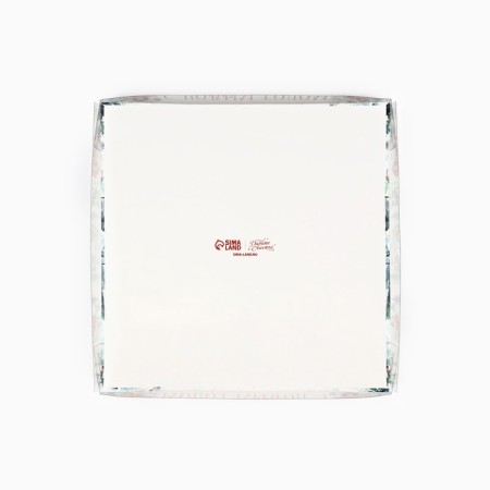 Box for 16 sweets with cells "Snow houses", 19 x 19 x 3 cm, New Year-3