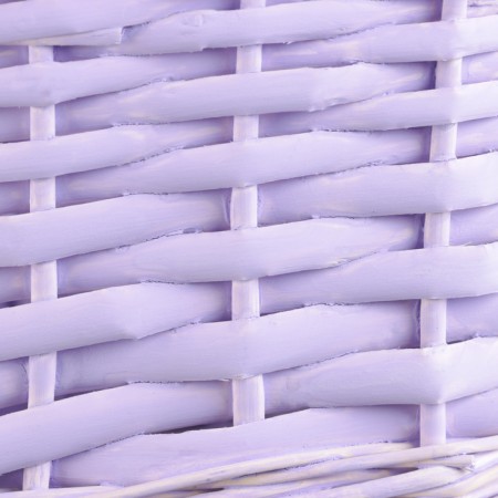 Wicker basket, 25x17x11x30 cm, lilac, willow-4