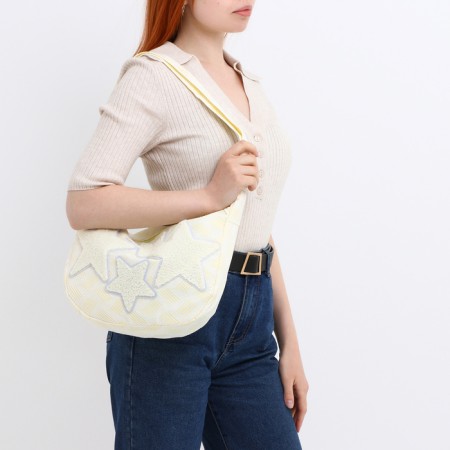 Youth bag with lightning, yellow/white color-6