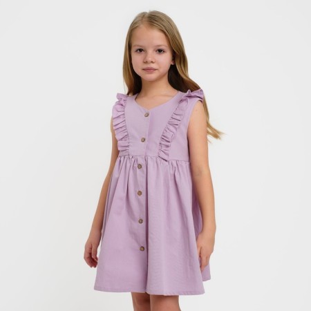 Children's dress on buttons KAFTAN, p. 34 (122-128), lilac