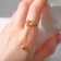 Ring "chain" of a cat, color gold, dimensionless