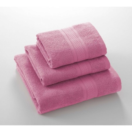 Tainted towel “Morning”, 400 g, size 40x70 cm, pink color-1