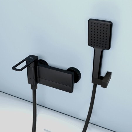 IDDIS SLIBL00I02 bath mixer, single -leaf, sliding excess 14 cm, black-4