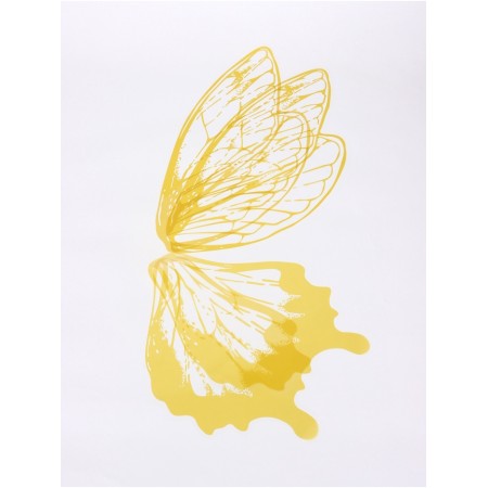 Floristic decor for bouquets, "butterfly wings", gold, 50x56 cm-2