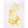 Floristic decor for bouquets, "butterfly wings", gold, 50x56 cm