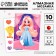 Diamond mosaic with partial filling for children. Dress the character "Princess"