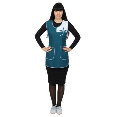 Apron Gabardin, p. 42-50, height 158-164 cm, green color