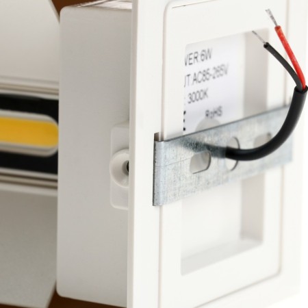 Facade lamp "Cube", FSD-063, 6 W, 3000K, Regulation. Ray, IP65, 220 V, plastic, white 1008423-11