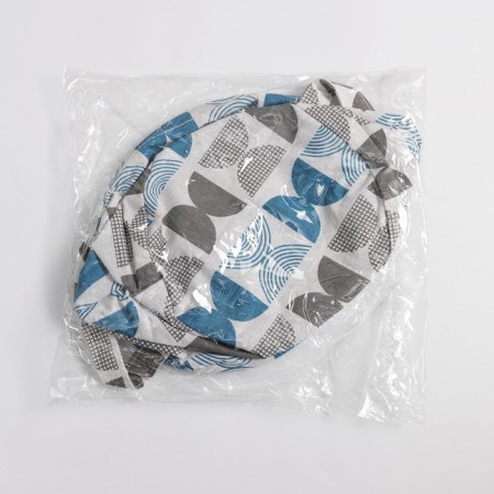 Basket for storage with handles of the share "sand", 21 × 21 × 20 cm, blue color-4