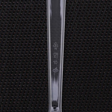 Set of disposable forks, 18 cm, 10 pcs, transparent color-3