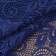 Lace elastic fabric "roses", 180 mm × 2.7 ± 0.5 m, dark blue color