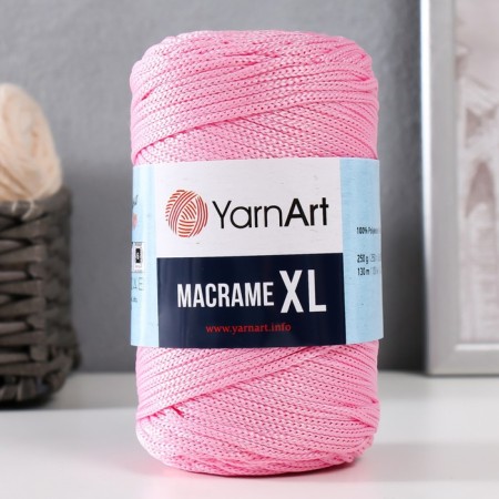 Yarn "Macrame XL" 100% polyester 130m/250g (147 pink)
