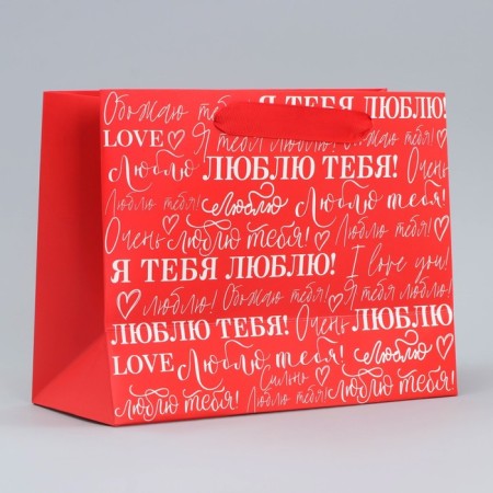 Gift Laminated Horizontal Package, Packaging, "I love", MS 23 x 18 x 10 cm-2