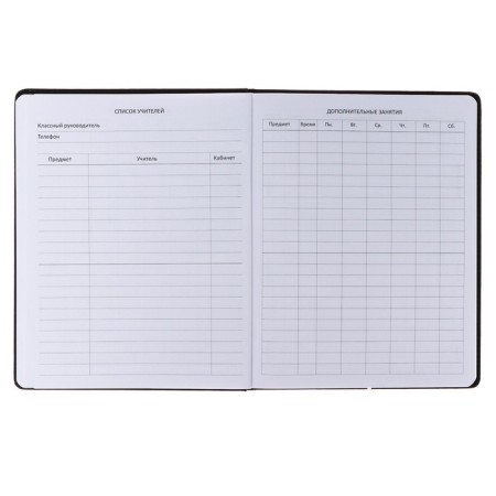 Universal diary for grade 1-11 Hello Girl, hard cover, artificial leather, with foam rubber, liesse, 80 g/m2-5