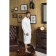 Tainted shaft robe, white color, size 62