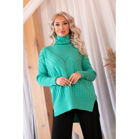 Female jumper, size 44, turquoise color-11