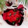 Exclusive bouquet of red soap roses, 11 pcs