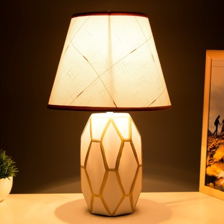 Santano table lamp E14 40W white-gold 20x25x39 cm Risalux-2
