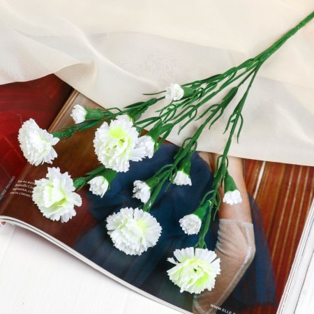 Artificial flowers "bush bush" 60 cm, white