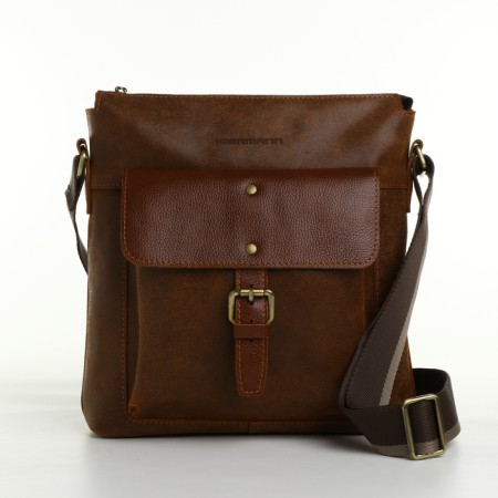 Male bag, igermann, brown color-1