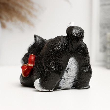 Pig a piggy bank "kitten with a bow" 10cm-2