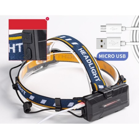 Lanter of the Battery of the Master K, 4 LED, 2 COB, 2 batteries, USB-4