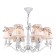 Maytoni ARM013-06-W, 6HE14, 40W, 61x61x87 cm, white antik color