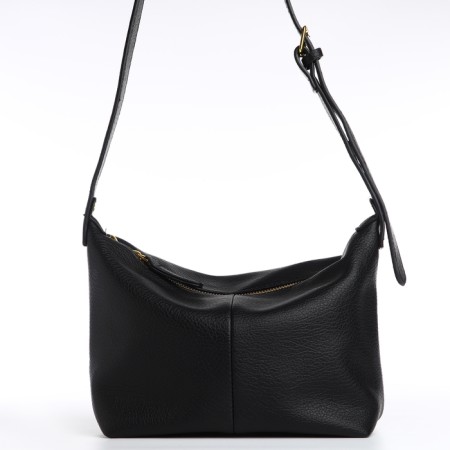 Bag Women's Cross-Bodi with a zipper, black color-1