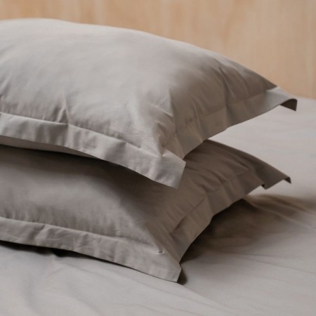 Fergy pillowcase set, size 50x70 cm, beige-gray color, 2 pcs-1
