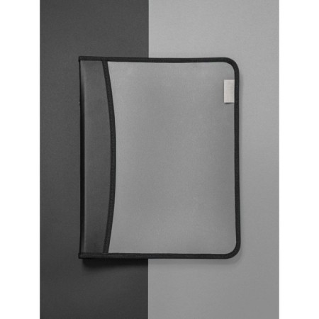 A4 lightning folder, 2 compartments, calligrata, 350 x 282 x 33 mm, plastic, 4 pockets, business class, silver metallic-3