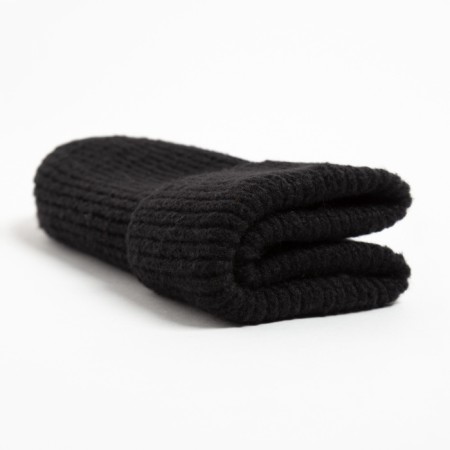 Women's hat minku with lapel, size 54-56, black color-4