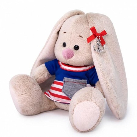 Soft toy "Bunny Mi in a sea t -shirt", 15 cm-1
