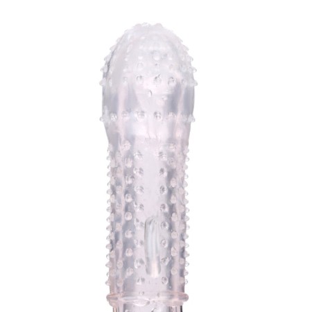 The penis nozzle is massage, soft, with antennae, fashion, silicone, transparent-3