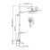 The shower system wasserkraft a188.067.059.wm Thermo, tropical shower, thermostat, white