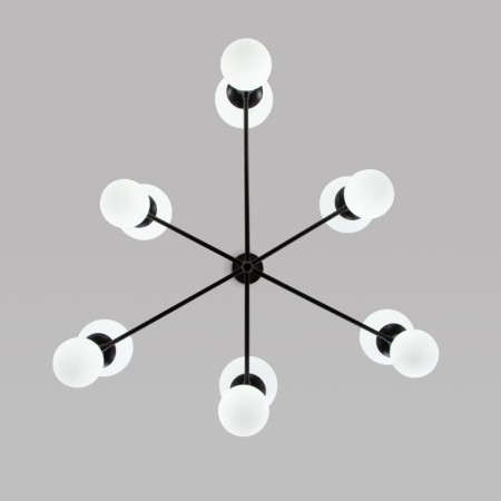 Ceiling Lamp Eurosvet Bubble 30182, E27, G9, 12x20W, 760x1000 mm, black color-2