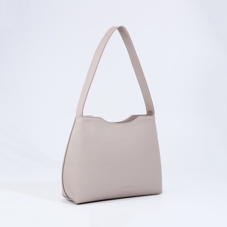 Female bag Textura, tout, medium size, beige color-2