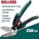 Technical scissors Kraftool bulldog, 2k handles, straight, multifunctional, 250 mm