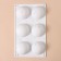 Konfinetta baking form “Figures. Hemisphere ”, silicone, 27.8 × 16.3 × 3.4 cm, 6 cells (D = 6.7 cm), white color