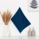 Tainted towel "Ethel" 30*60 cm, col. blue, 100% cotton, 340 g/m2