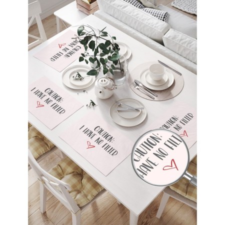 A set of napkins for setting the table “without filters”, rectangular, size 32x46 cm, 4 pcs-1