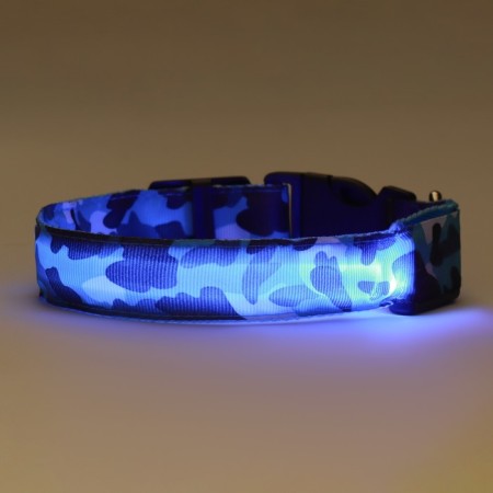Collar with Militari's backlight 3 glow modes Size s, Osh 22-40 x 2.5 cm blue-3