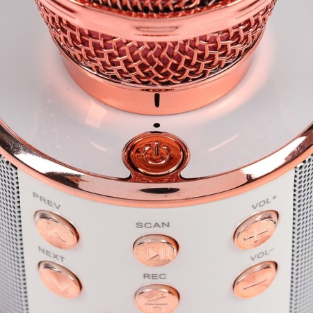 Microphone for karaoke Luazon LZZ-56, WS-858, 1800 mAh, pink-3