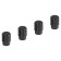Caps on the tire valve K-7, black, metal, 4 pcs. AVC30